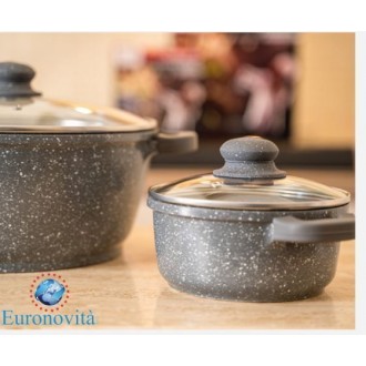 EURO/CASSERUOLA INDUZ.32X14CM GRIGIA