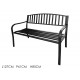 GT4/PANCHINA FERRO NERO 127X61X85CM.