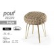 GICO/POUF VELL.BEIGE