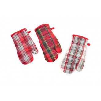 MERCN/GUANTO NATALE GOLD TARTAN