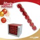 ABM2/TUBO 7 PALLE 5CM.PEARL ROSSO