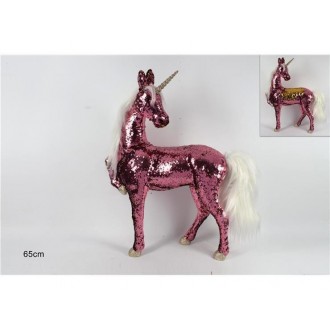 2SCH/UNICORNO 65CM PAILETTES BICOLO