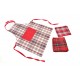 MERCN/GREMBIULE NATALE GOLD TARTAN