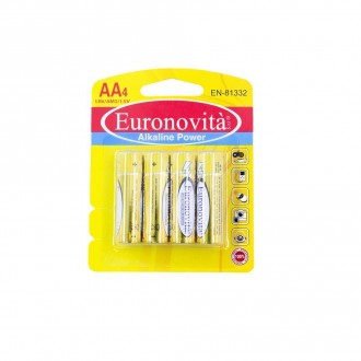 EURO/SET 4 BATTERIE STILO ALKALINE