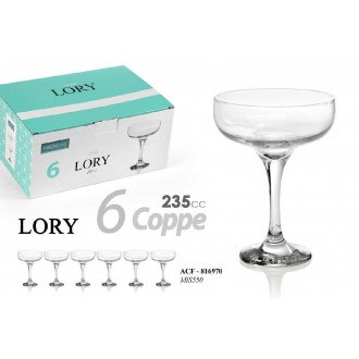 GICO/SET 6 COPPE VETRO LORY