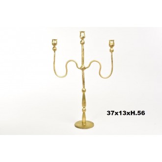 MERCN/CANDELABRO FORGIATO 3F ORO