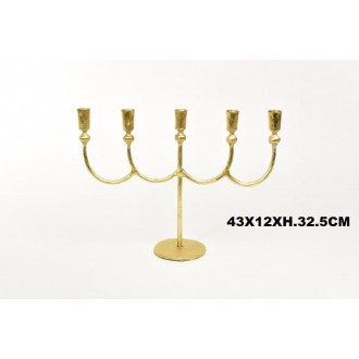 MERCN/CANDELABRO FORGIATO 5F ORO