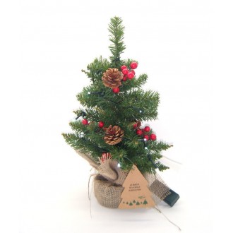 CRNAT/ALBERO C/BACCHE 44CM.15LED