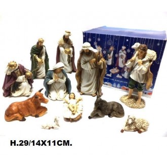 CRNAT/SET 11 PZ.PRESEPE COLOR