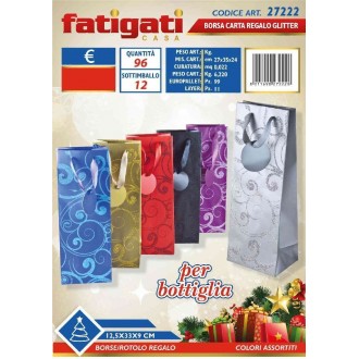 FAT/BORSA CARTA REG.GLIT.BOTTIGLIA