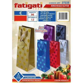 FAT/BORSA CARTA REG.GLIT.BOTTIGLIA