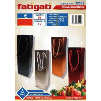 FAT/BORSA CARTA BOTTIGLIA 33X10X9