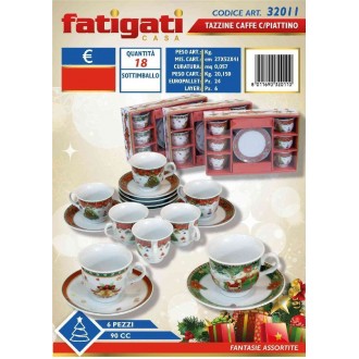 FAT/CF.6 TZ.CAFFE'C/P PORCELLANA