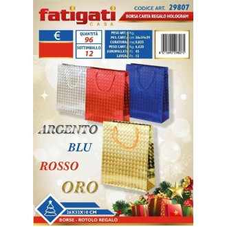 FAT/BORSA CARTA REG.HOLOGRAM NAT.