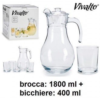 ARTE/SET CARAFFA VET.1,8LT.C/4 BICCHIERI