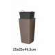 PLA/AURORA VASO MOCCA 25X25X46,5