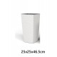 PLA/AURORA VASO BIANCO 25X25X46,5