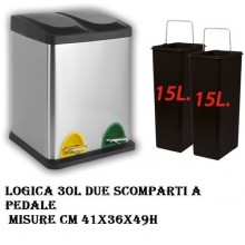 ARTE/PATTUMIERA LOGICA 30LT.2SCOMAPRTI